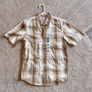 Men’s Carhartt Plaid Safari Short Sleeve Button Up - Relaxed Fit S